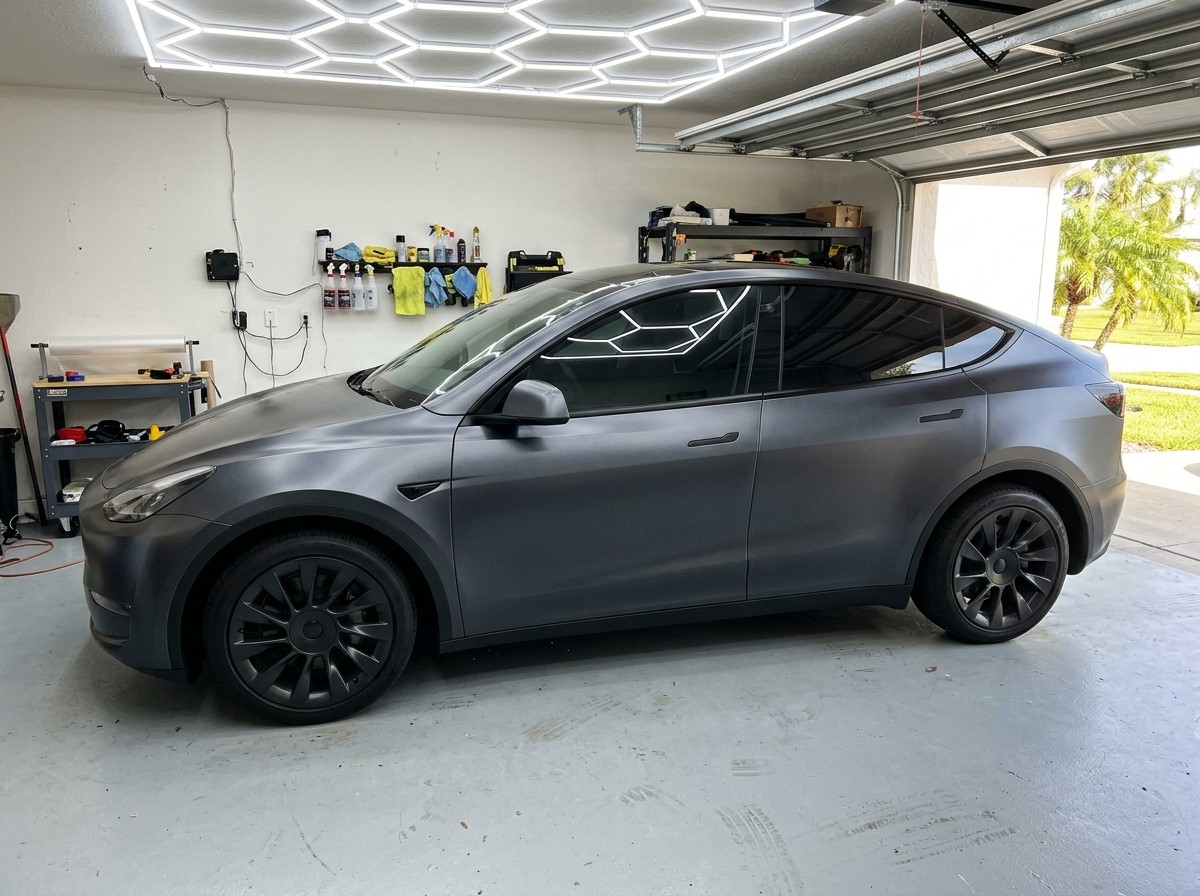 Matte paint protection film finish