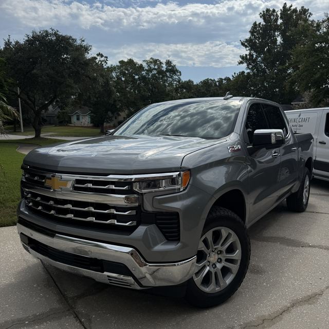 Ceramic window tint on a gray Chevrolet Silverado pickup truck — Kissimmee, FL
